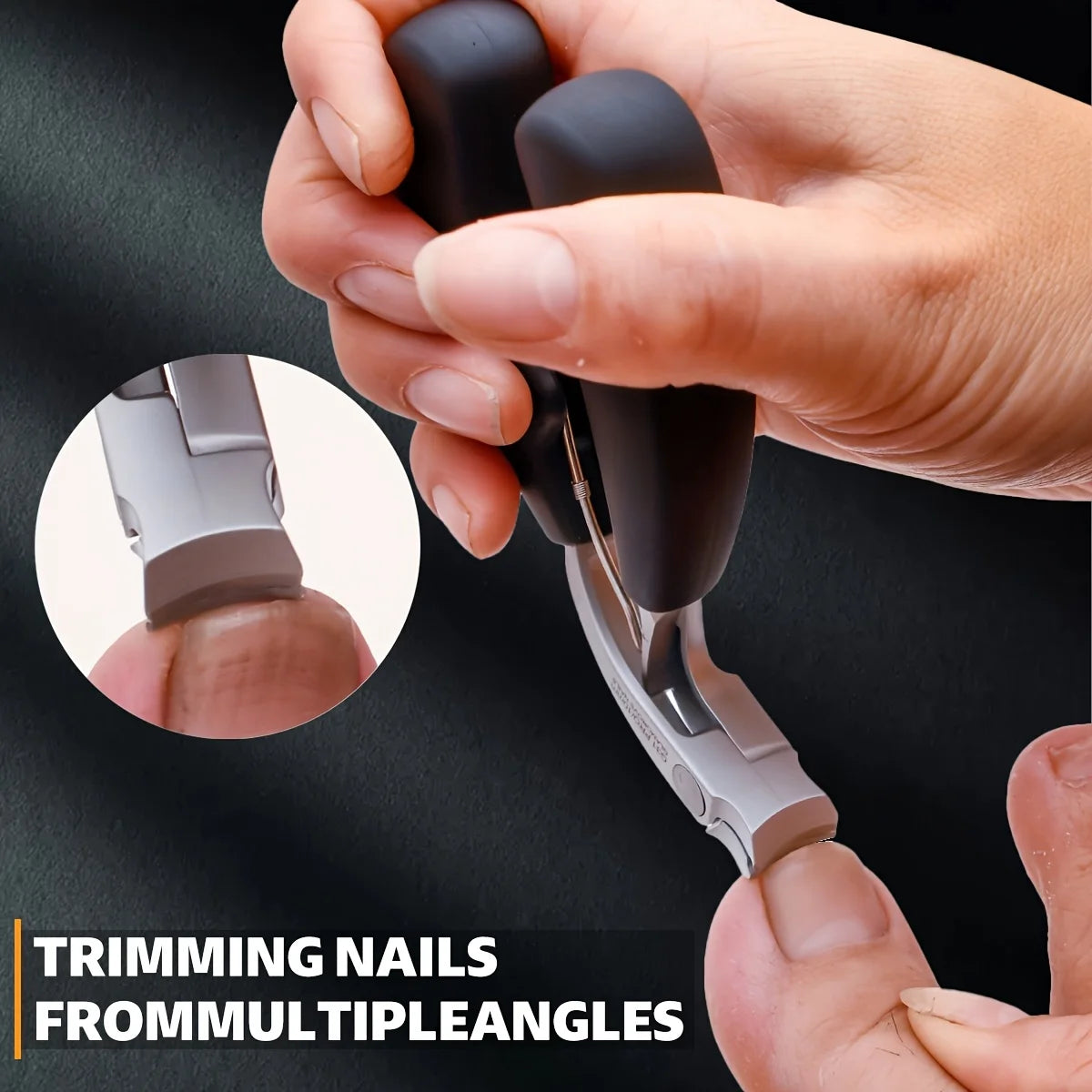 Stainless Steel Nail Clipper – Fingernail & Toenail Trimmer Nail Clipper PRIMED no need to bend