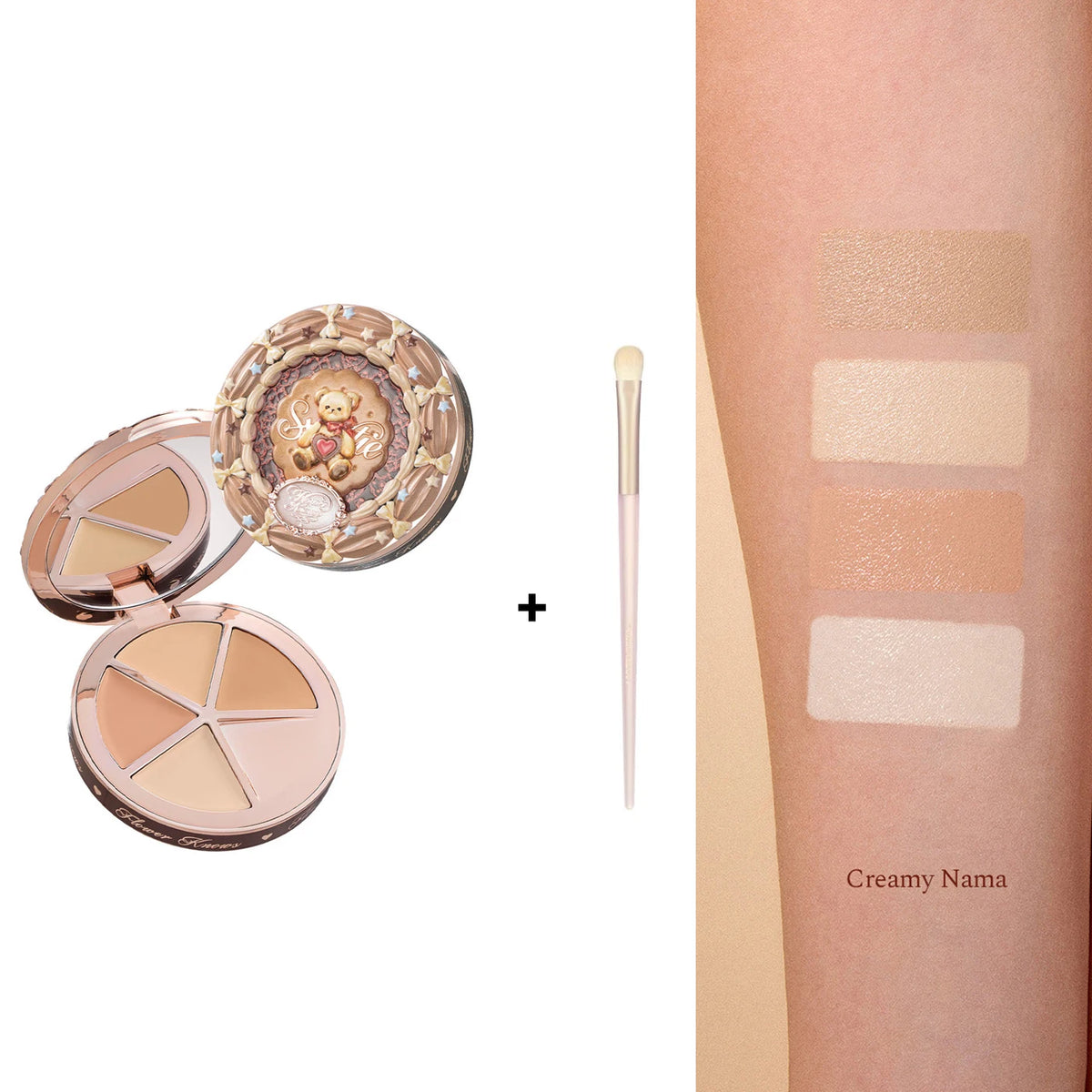 Flower Knows Sweetie Bear 4-Color Concealer Palette | Full Coverage