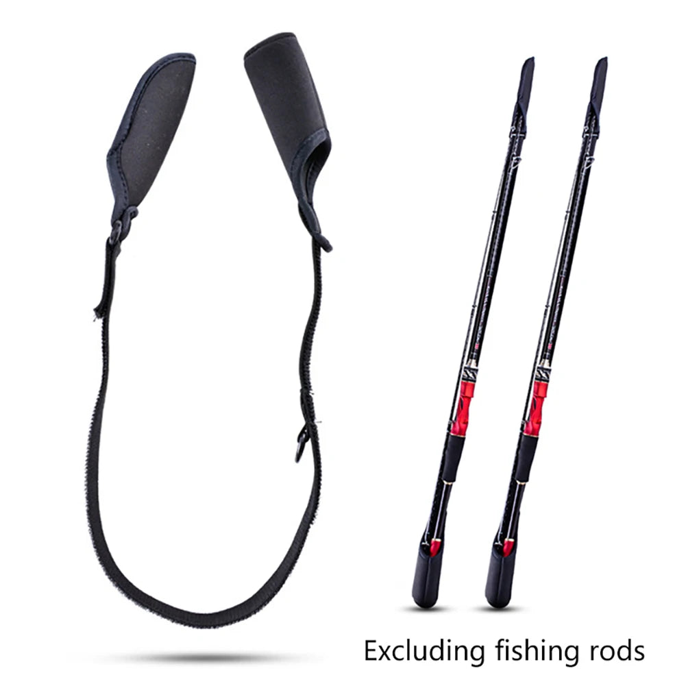 Adjustable Fishing Rod Wrap Strap – Shockproof & Breathable Fishing Rod Strap PRIMED