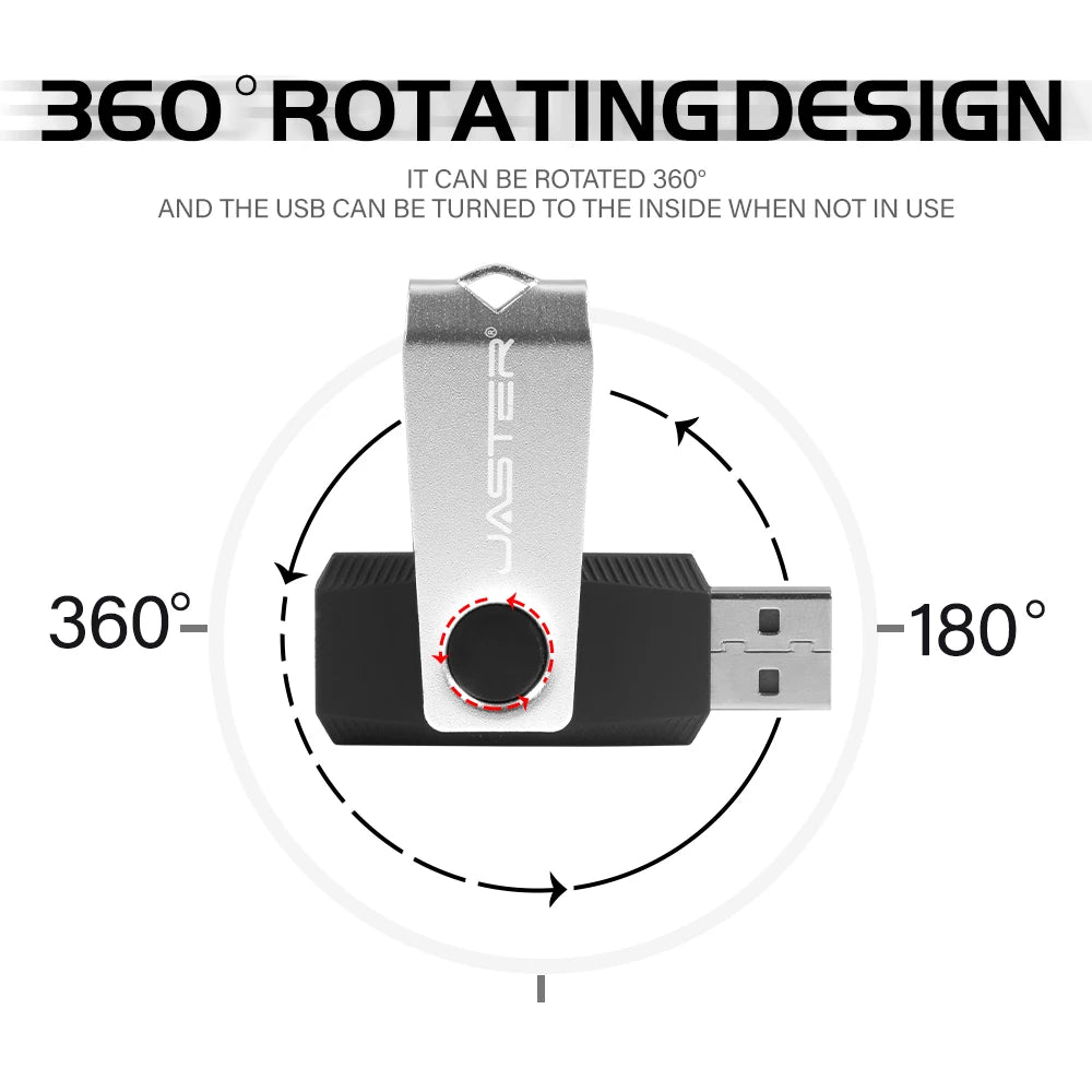 JASTER 128GB Trapezoid USB Flash Drive | Free Custom Logo USB Flash Drive PRIMED