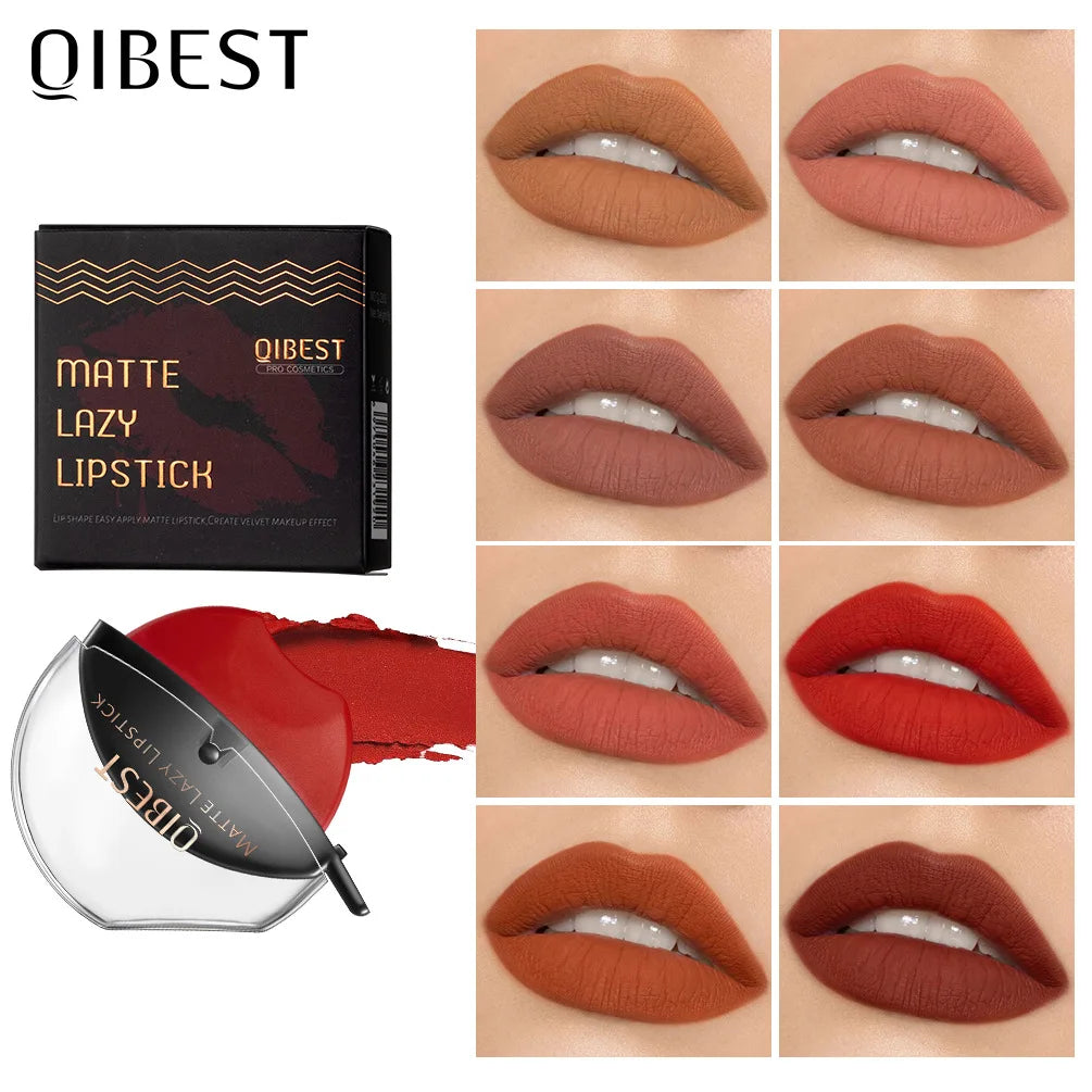QiBest Velvet Matte Lipstick – Waterproof Long-Lasting Lip Gloss