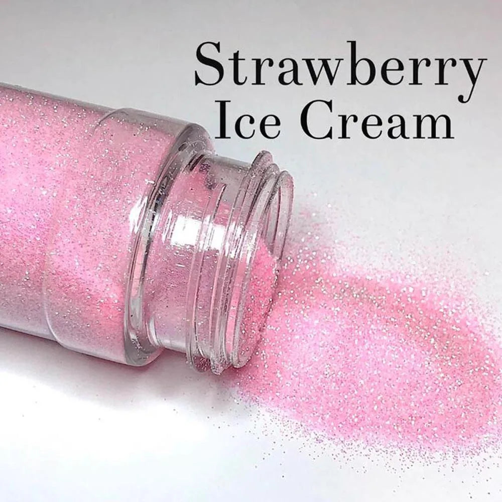 Pink Sugar Nail Glitter Powder 1oz – DIY Manicure Pigment Dust