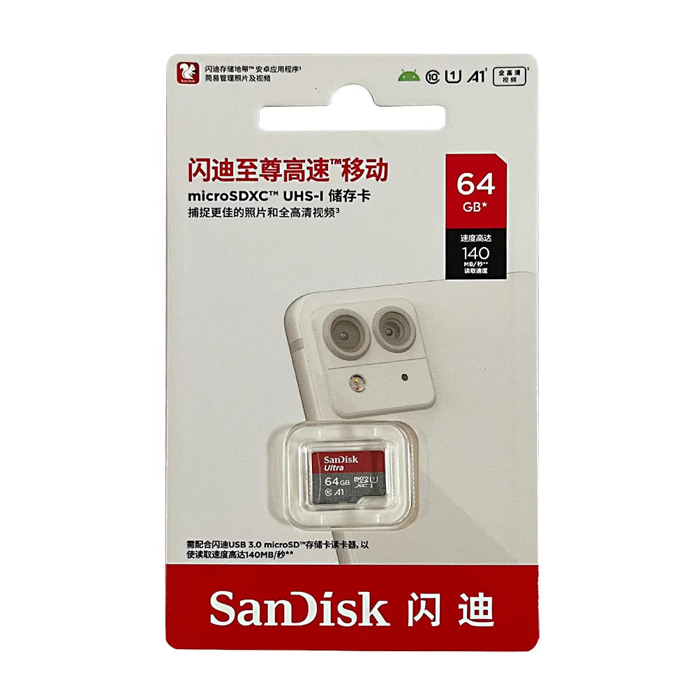 SanDisk Ultra microSD Card A1 Class 10 – 32GB to 1TB MicroSD Memory Card PRIMED