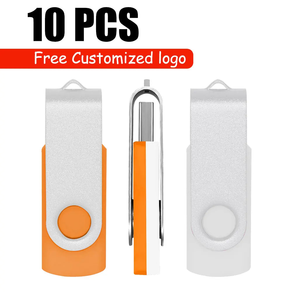 Custom Logo Metal USB Flash Drive Bulk Business Gift 1–64GB