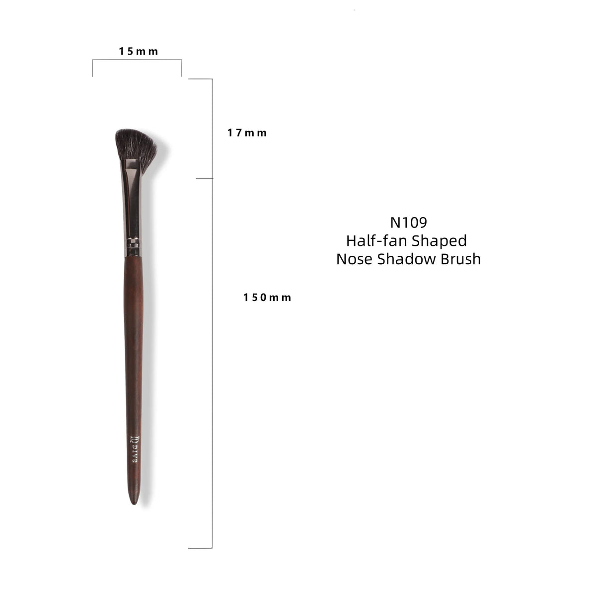 Goat Hair Makeup Brush Set – Foundation, Blush & Eyeshadow