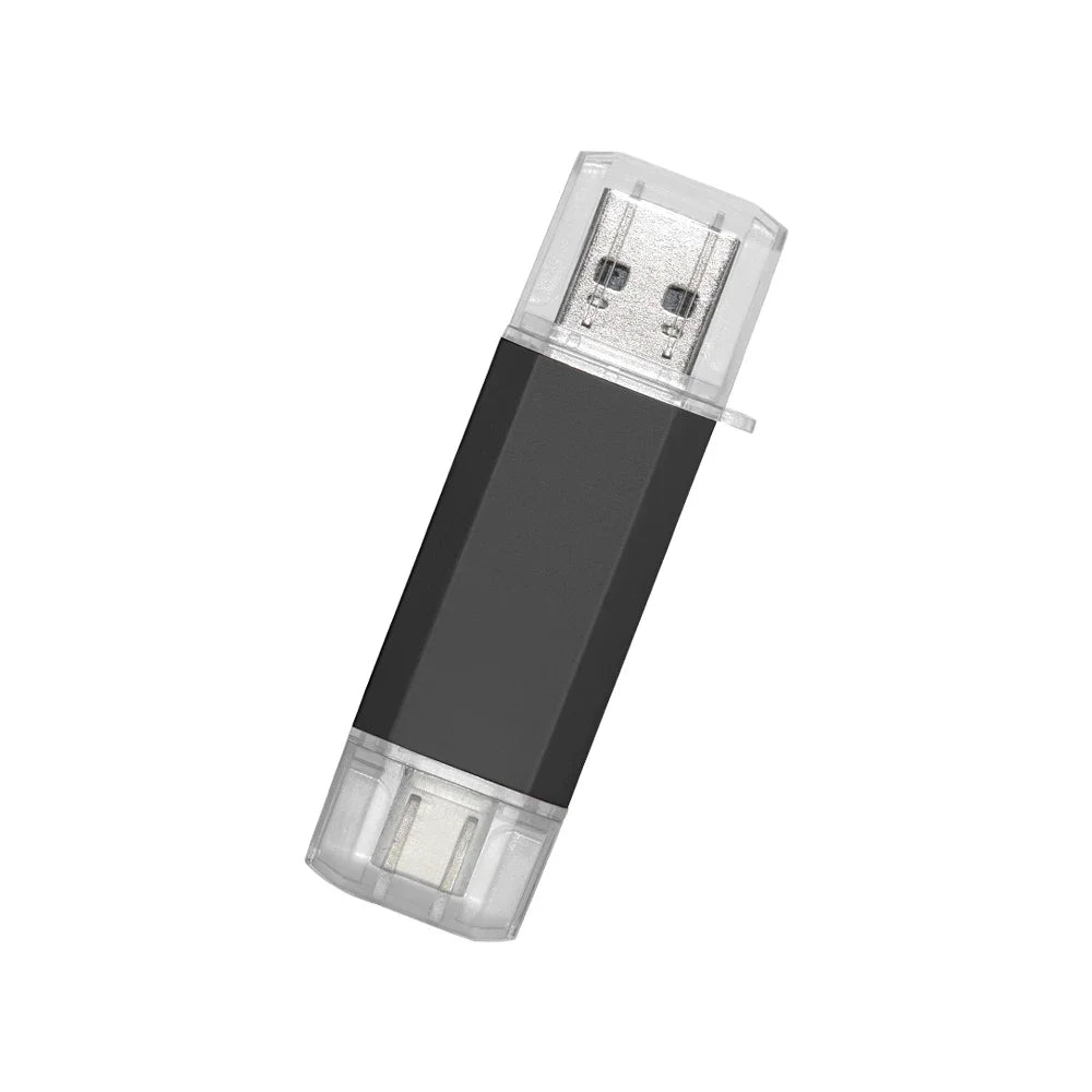 Type-C OTG USB Flash Drive 2-in-1 | 16GB to 128GB Pen Drive USB Flash Drive PRIMED 128GB black
