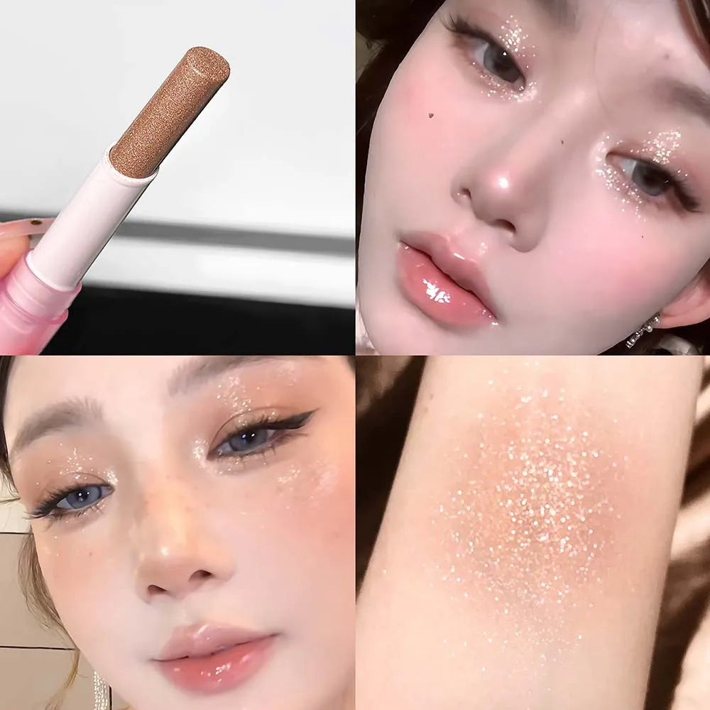 Shimmer Highlighter Stick – Diamond Glitter Eyeshadow Pencil