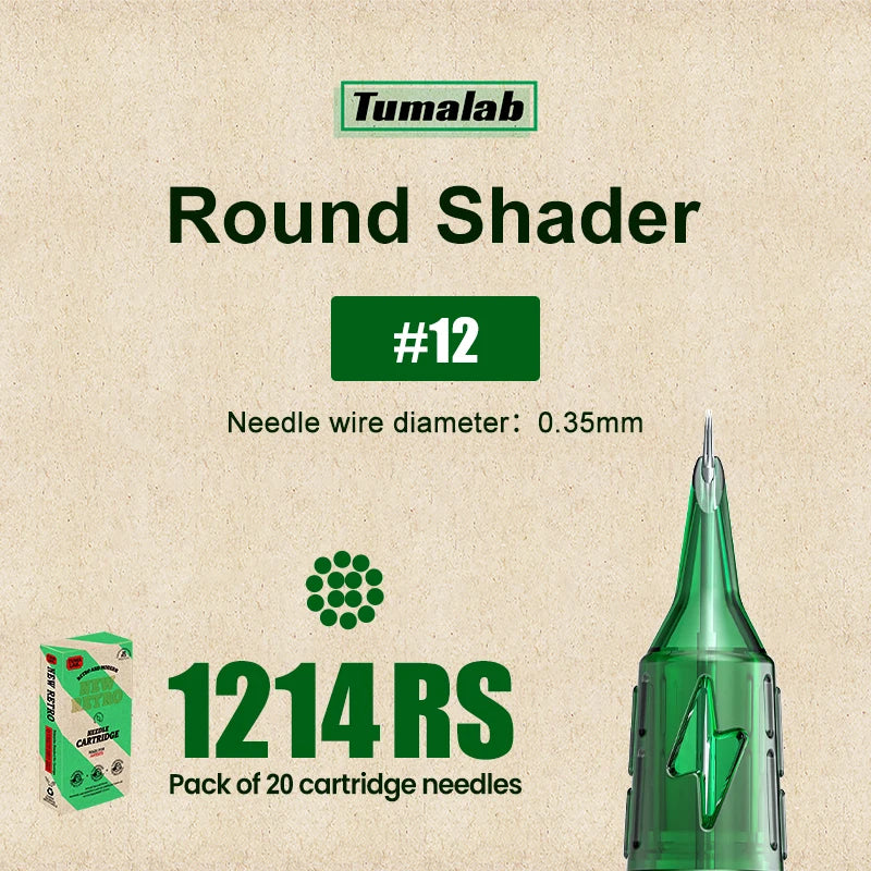 TUMAlab Tattoo Cartridge Needles 20PCS – Stainless Steel