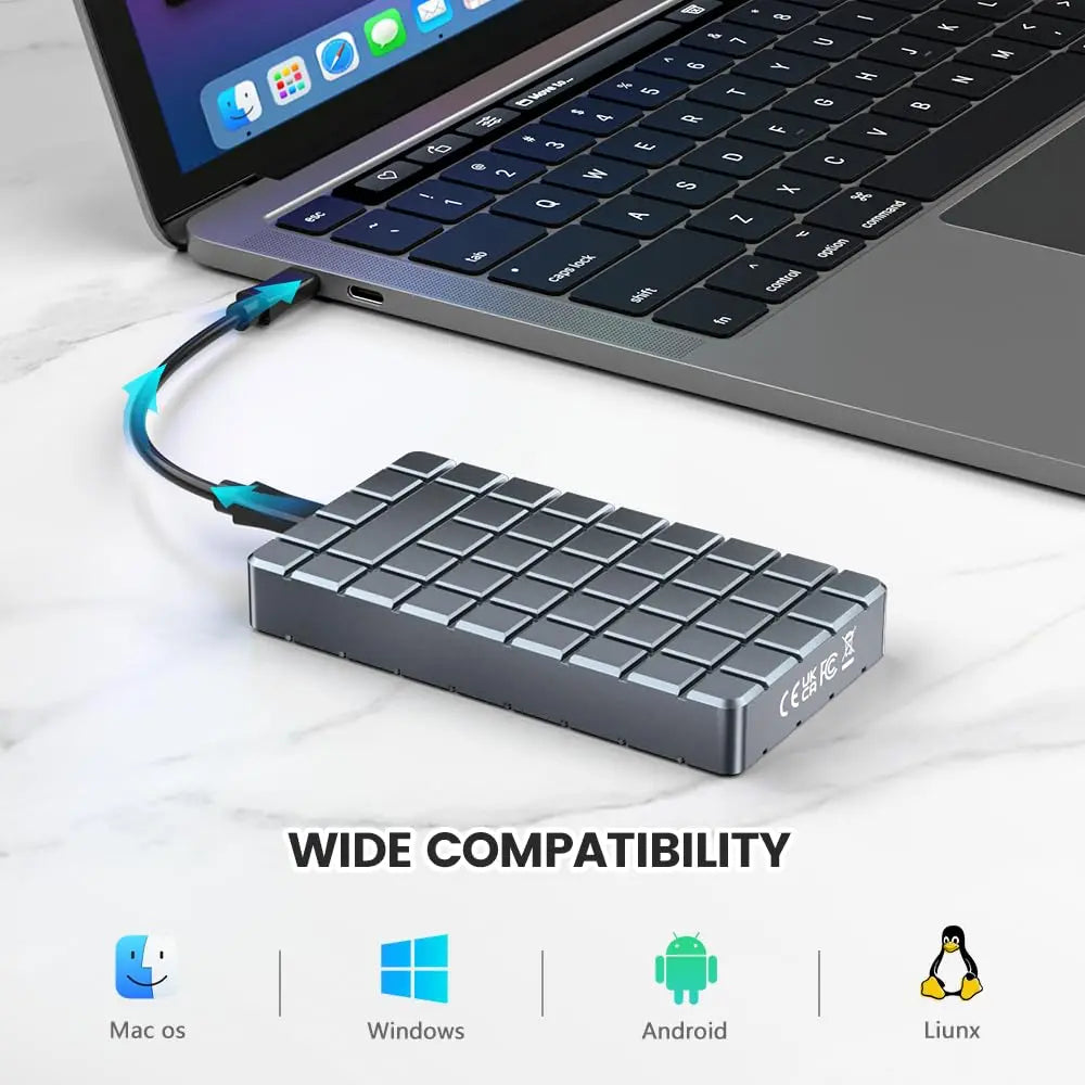 MAIWO USB4 NVMe SSD Enclosure 40Gbps Thunderbolt 3/4 – 8TB NVMe SSD Enclosure PRIMED