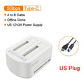 MAIWO Dual Bay HDD Dock USB 3.0, Offline Clone & Card Reader HDD Docking Station PRIMED US Plug