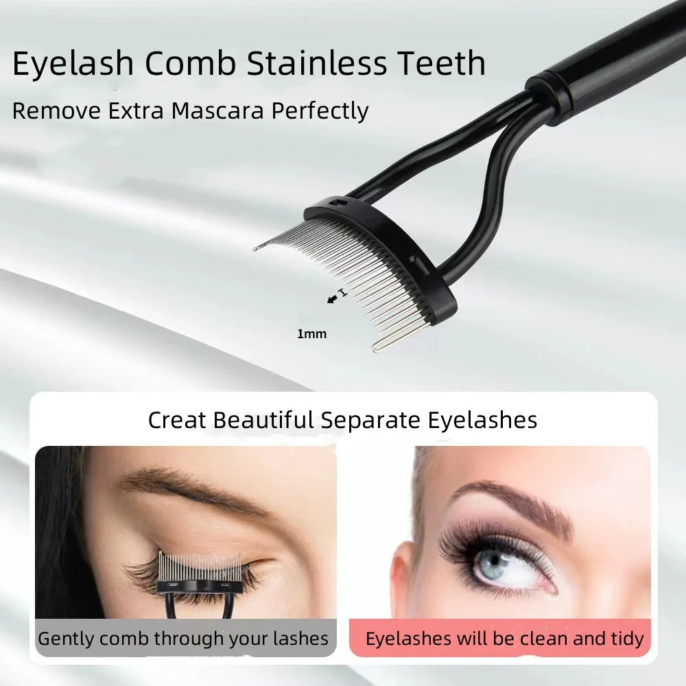 Metal Eyelash Comb Separator & Mascara Brush Makeup Tool Eyelash Comb Tool PRIMED