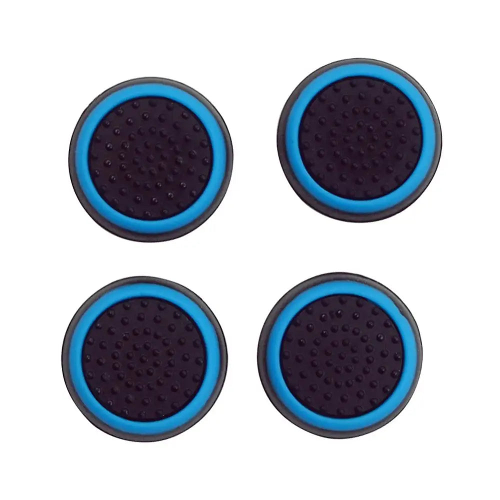 Silicone Thumb Stick Grip Caps for PS4, Xbox One & 360 (4pc) Controller Grip Caps PRIMED Blue
