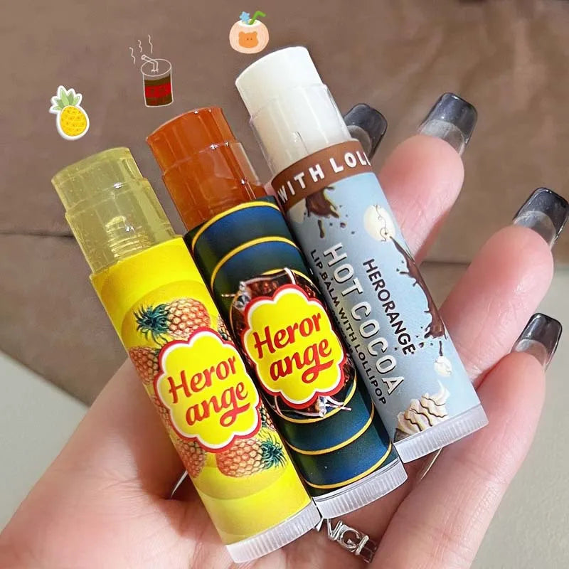 HERORANGE Fruit Lip Balm – Jelly Lip Mask & Primer, 4g Lip Balm PRIMED