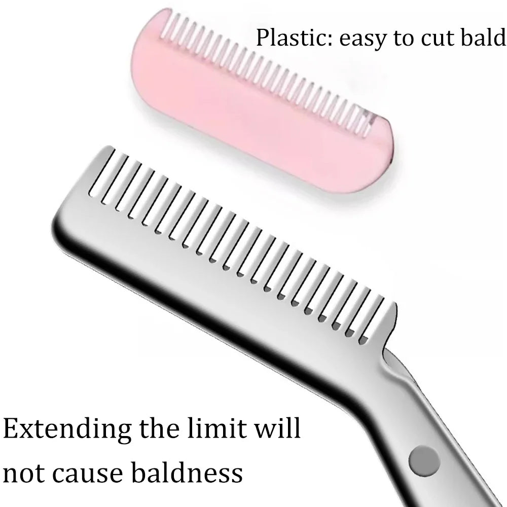 Eyebrow Scissors with Safety Comb – Stainless Steel Trimmer Eyebrow Trimmer Scissors PRIMED