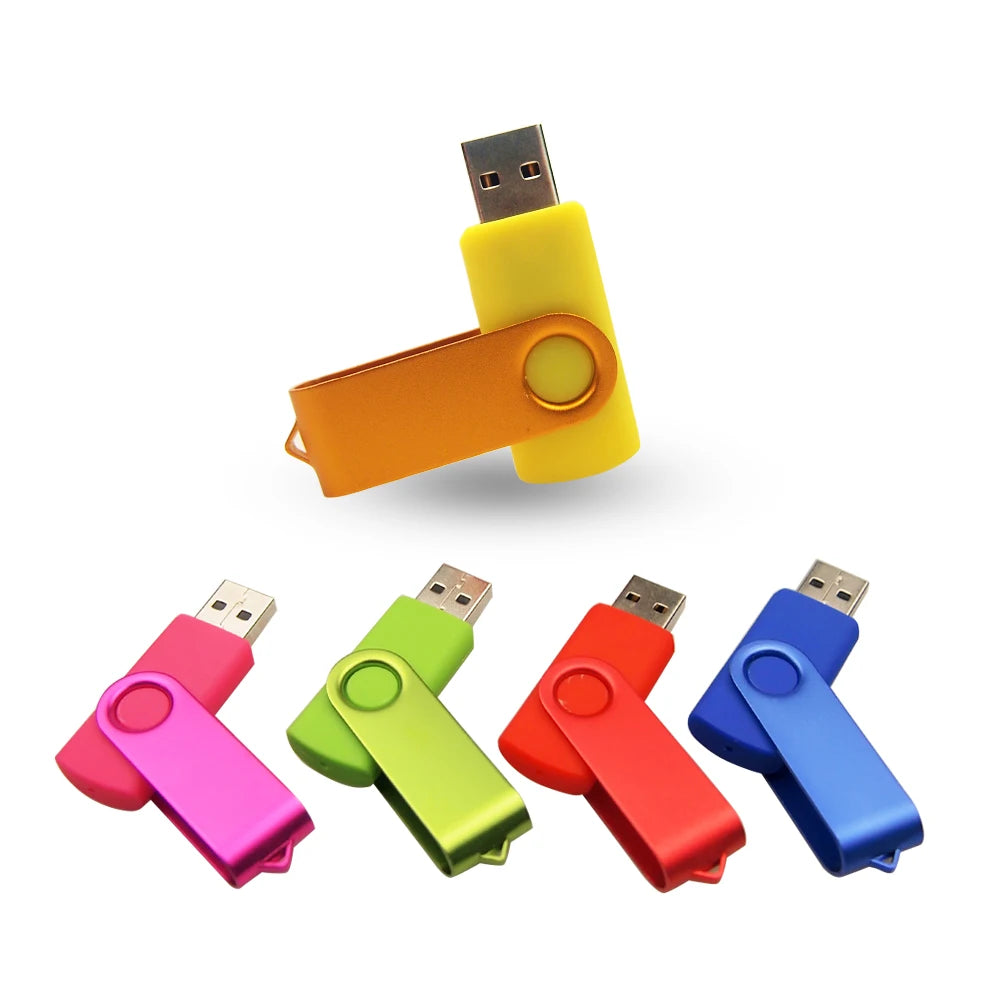 Custom Logo USB 2.0 Flash Drive Metal Pen Drive 4–64GB USB Flash Drive PRIMED