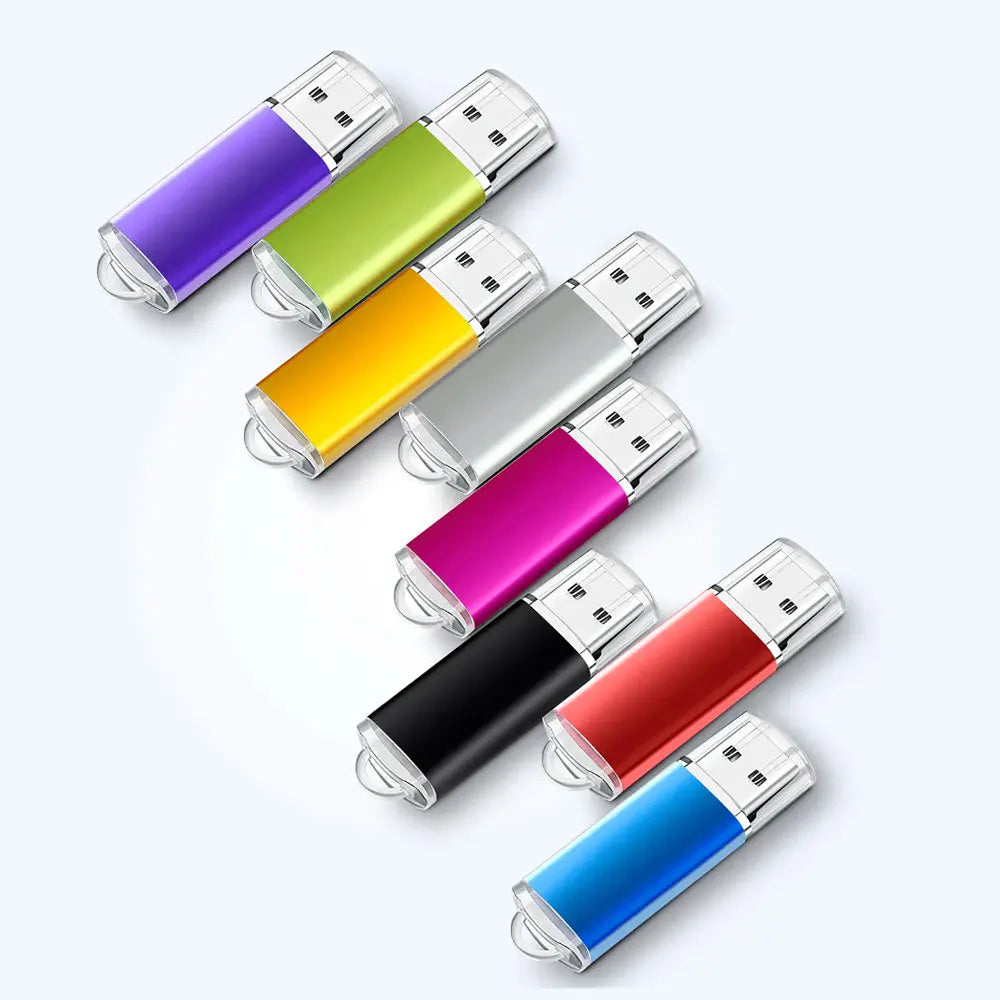 100-Pack Custom Logo Metal USB Flash Drives 4GB–64GB USB 2.0 USB Flash Drive PRIMED