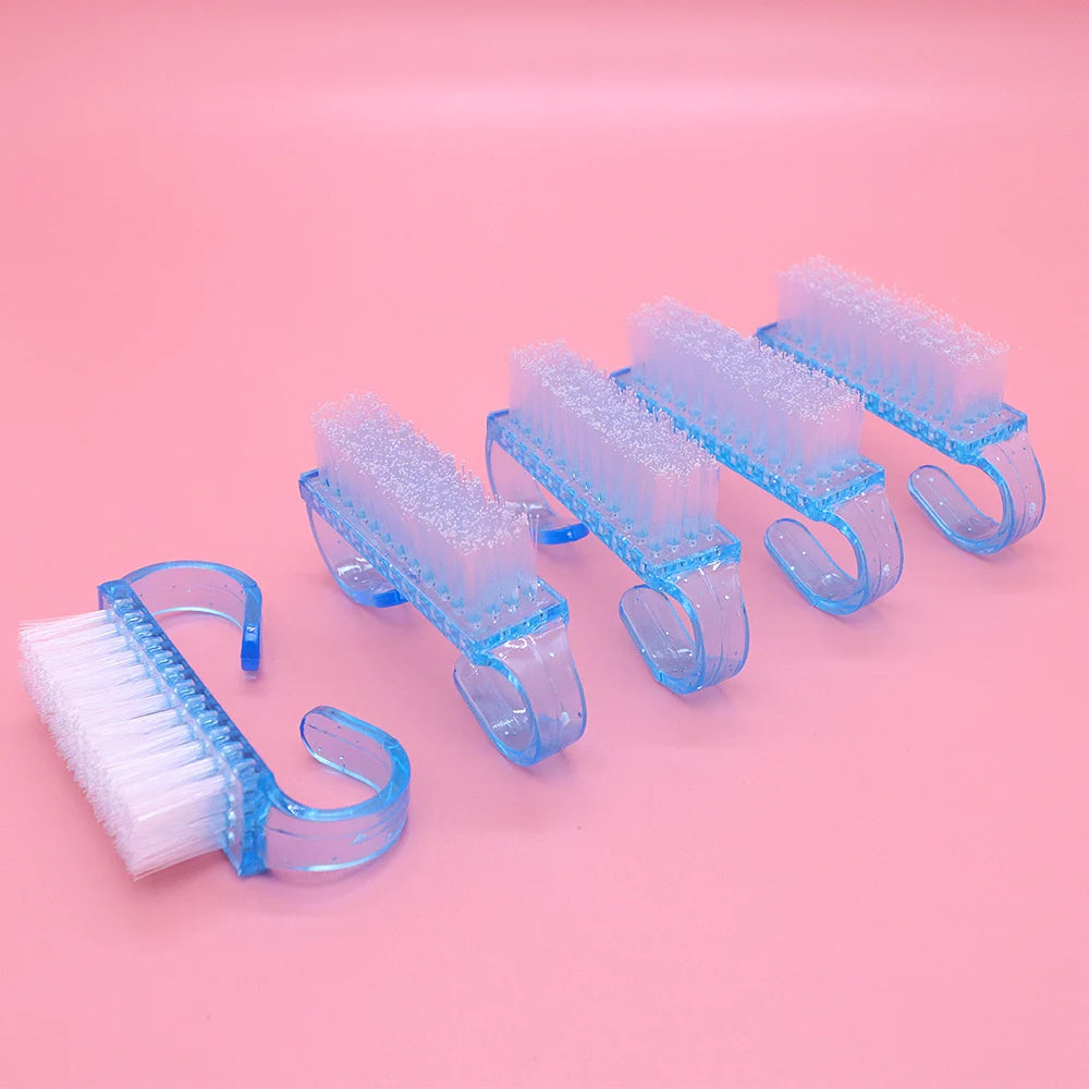 U-Shaped Mini Nail Cleaning Brush – Soft Bristle Manicure Tool