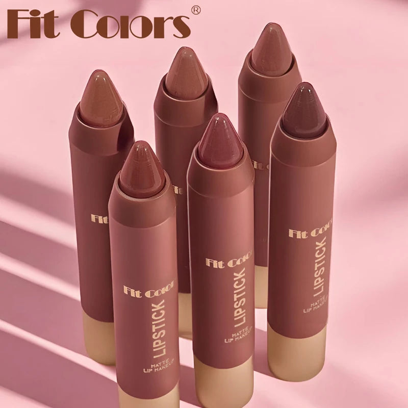 Fit Colors Matte Lip Liner Crayon – Waterproof Chocolate Brown Matte Lip Liner PRIMED
