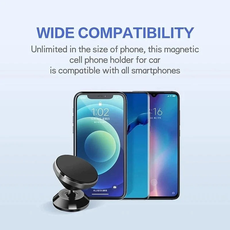 Magnetic Car Phone Holder 360° Dashboard Mount – Universal Magnetic Phone Mount PRIMED