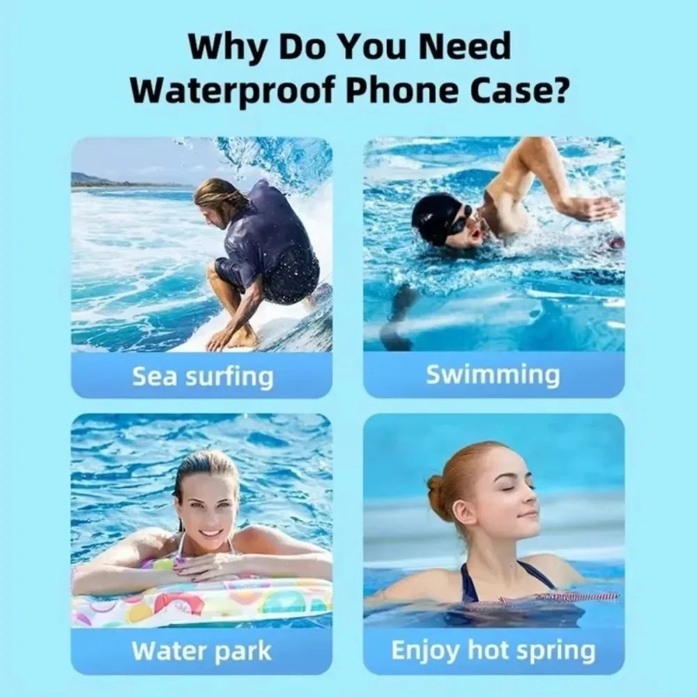 Waterproof Phone Pouch – Universal Clear Underwater Bag Waterproof Phone Pouch PRIMED