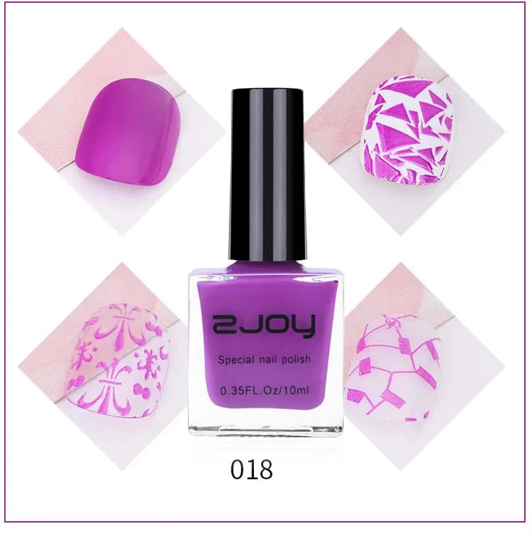 UV LED Stamping Gel Nail Polish 10ml | Vivid Nail Art Lacquer