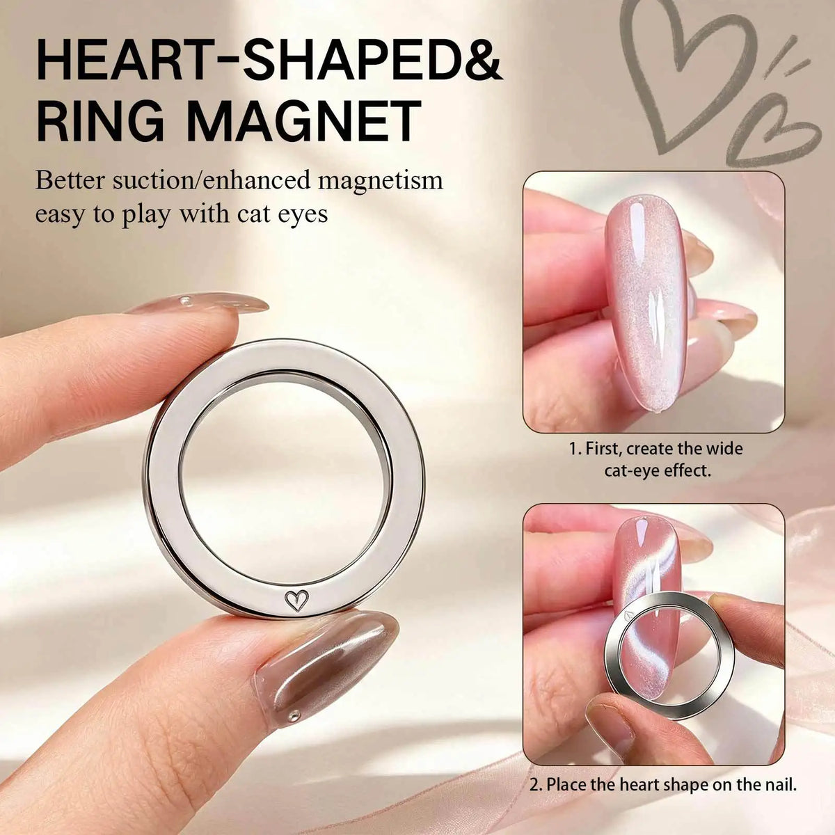 Ring Cat Eye Magnet Tool – Circular Nail Art Wand
