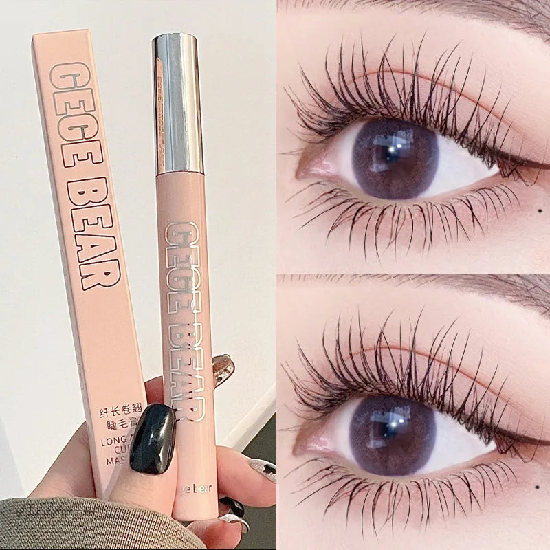 Silk Fiber Matte Mascara – Waterproof Lengthening Brush