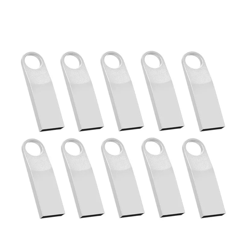 10-Pack Metal USB Flash Drives 4GB–64GB | Waterproof Pen Drives USB Flash Drive PRIMED