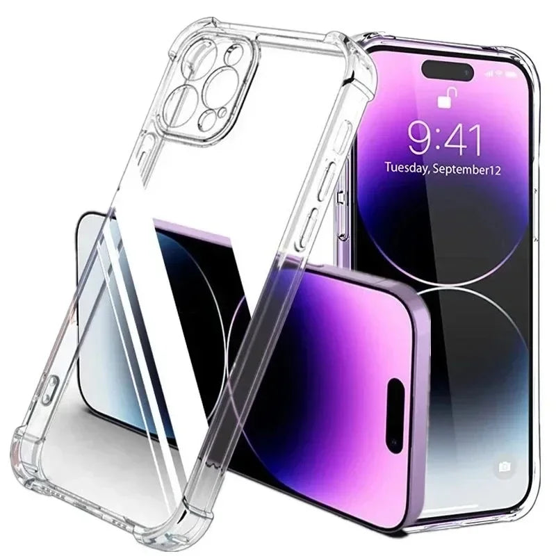 Ultra Thin Clear Silicone iPhone Case | 11–17 Pro Max