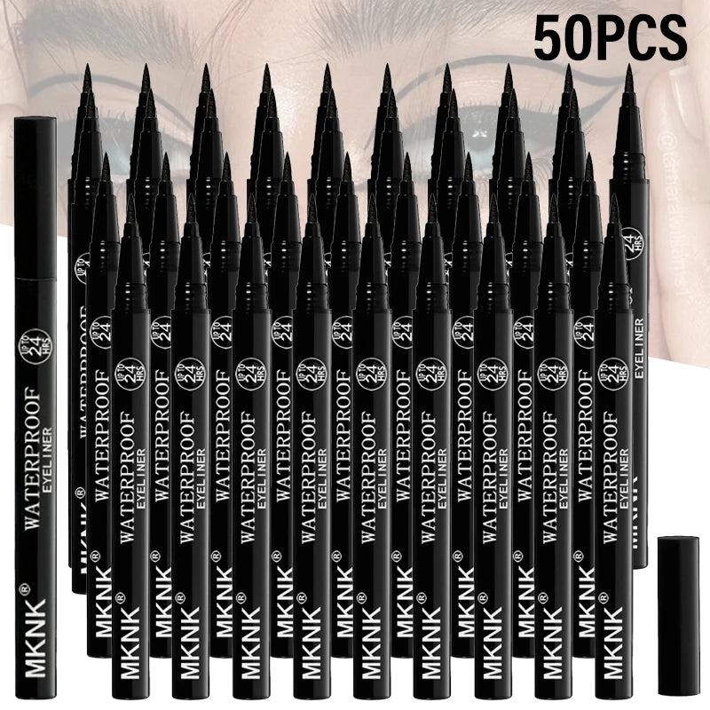 Waterproof Liquid Eyeliner Pen – Fine Tip, Quick Dry Black