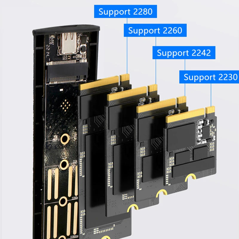 UTHAI M6 M.2 SSD Enclosure USB 3.1 NVMe NGFF Dual Protocol