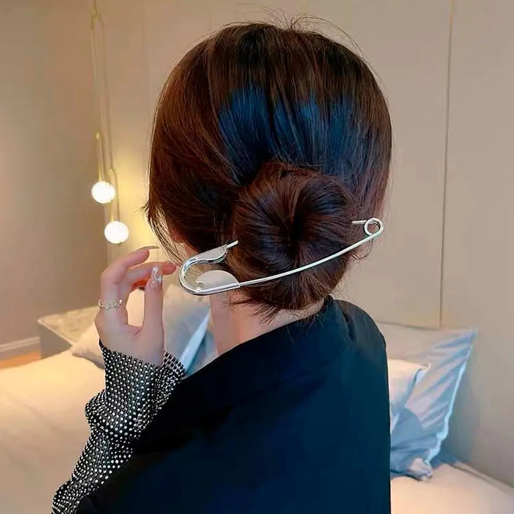 Large Metal Shark Clip Hair Pin – Stylish Adjustable Brooch Hair Clip Brooch Pin PRIMED