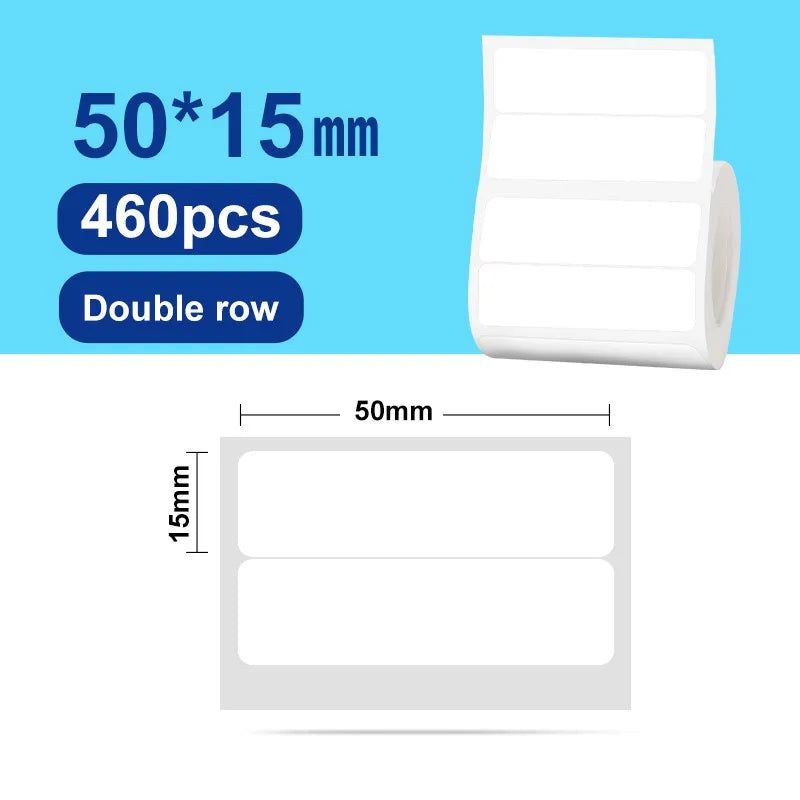 NiiMBOT Thermal Label Roll – Waterproof Round Stickers B1 B21 Thermal Label Roll PRIMED WH 50-15mm