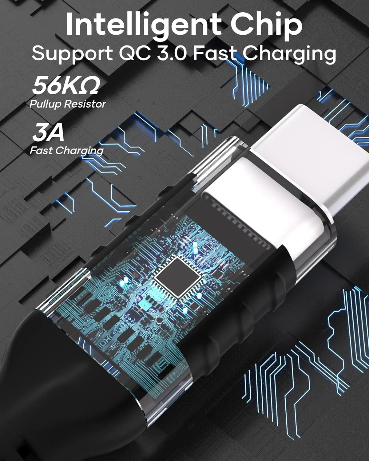 Hannord USB-A to USB-C Cable 10Gbps 60W Fast Charging USB-C Cable PRIMED