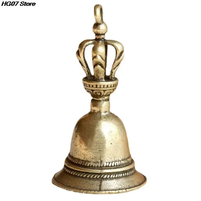 Tibetan Bronze Brass Bell – Vintage Handicraft Decor & Gift