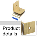 Brass Wall Mount Glass Clamp 90° Shower Angle Bracket Holder Glass Clamp Bracket PRIMED Chrome China Mainland