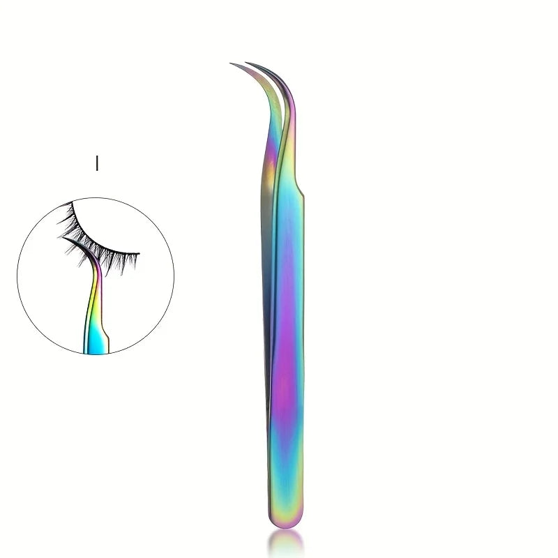 Precision Eyelash Tweezers Set – Stainless Steel Lash Tool Eyelash Tweezers Set PRIMED Butterfly clip