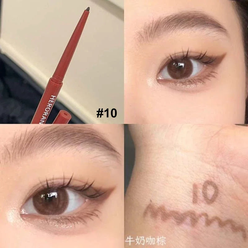 10-Color Waterproof Eyeliner Pencil – High Pigment Matte Gel