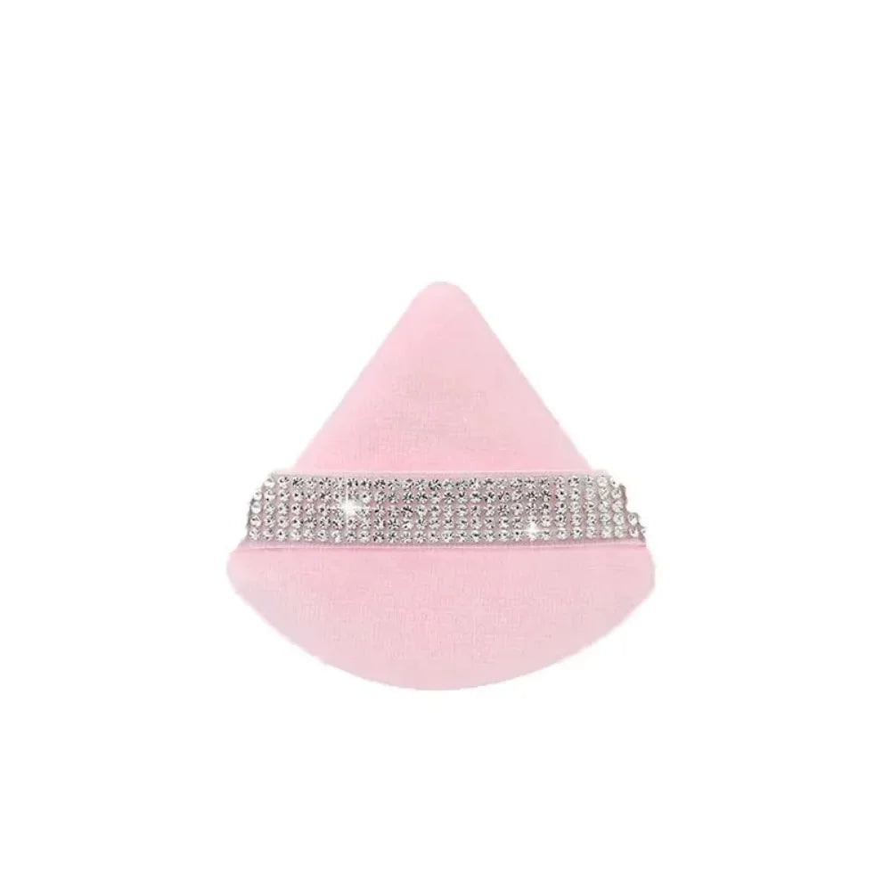 Triangle Crystal Velvet Setting Powder Puff – Diamond Ribbon