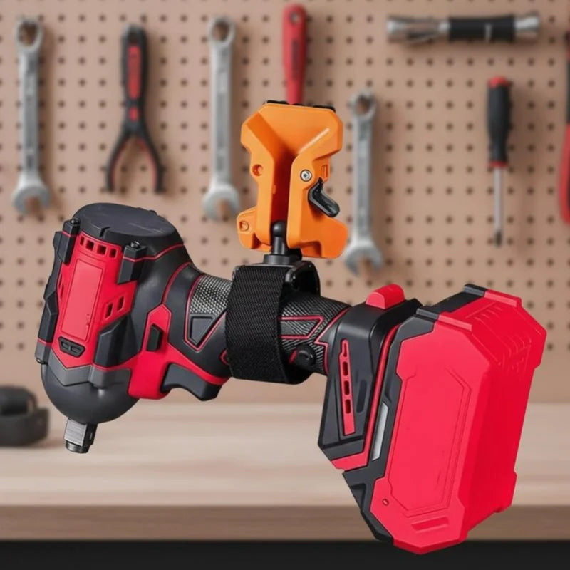 Quick-Release Drill Holder Belt Clip | Self-Locking Tool Organizer
