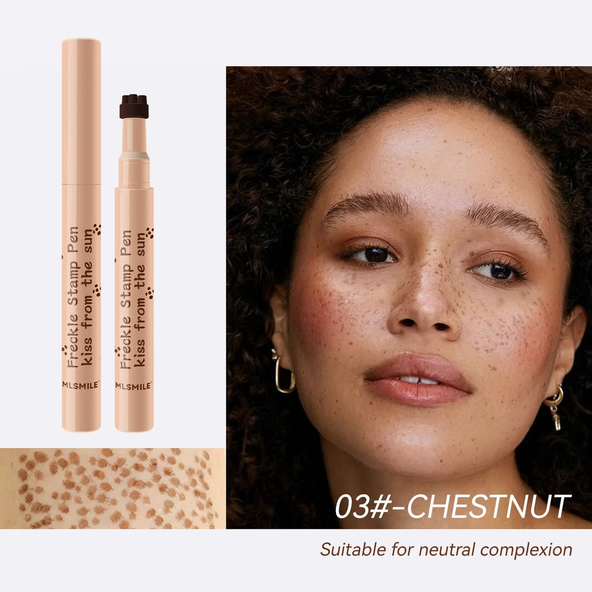Waterproof Freckle Stamp Pen – Natural Faux Freckles Makeup