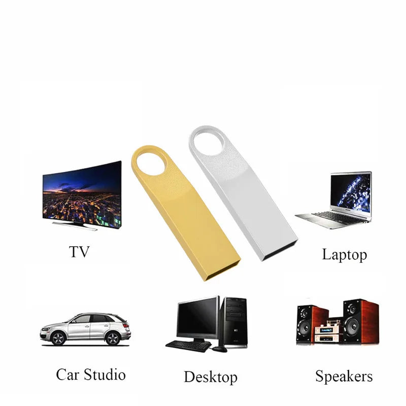 10-Pack Metal USB Flash Drives 4GB–64GB | Waterproof Pen Drives USB Flash Drive PRIMED
