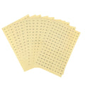 Waterproof Consecutive Number Label Stickers – 10 Sheets Clear