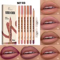 6-Piece Velvet Matte Lip Liner Set – Berry, Pink & Brown Lip Liner Set PRIMED 03 Set 9g