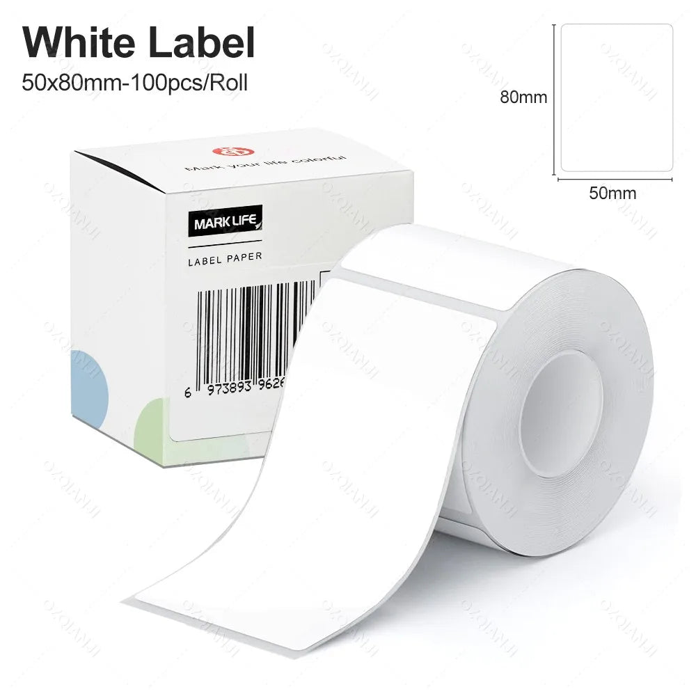 Thermal RFID Label Tape 40×30mm 50×30mm – M110 M220 X2 P50 Thermal Label Tape PRIMED 1WH 50X80mm