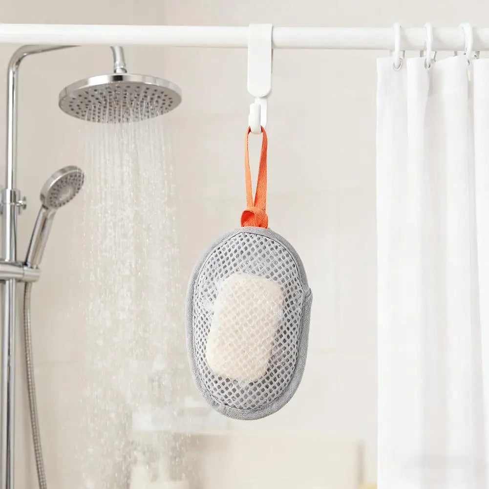 Soap Mesh Pouch with Lanyard – Fast Foaming Shower Bag Soap Mesh Pouch PRIMED