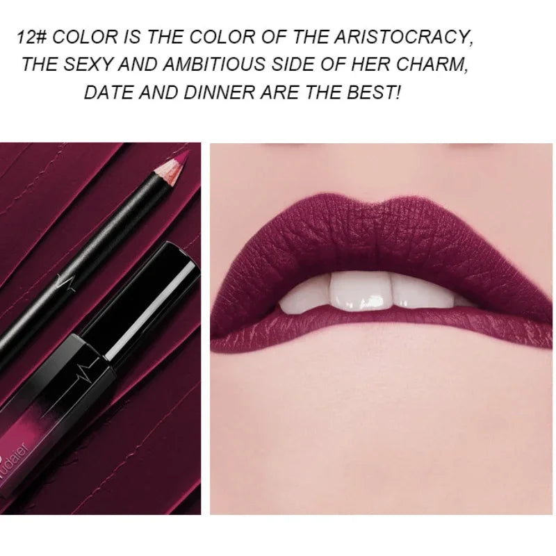 Blana 2-in-1 Matte Velvet Lip Gloss & Lip Liner Kit
