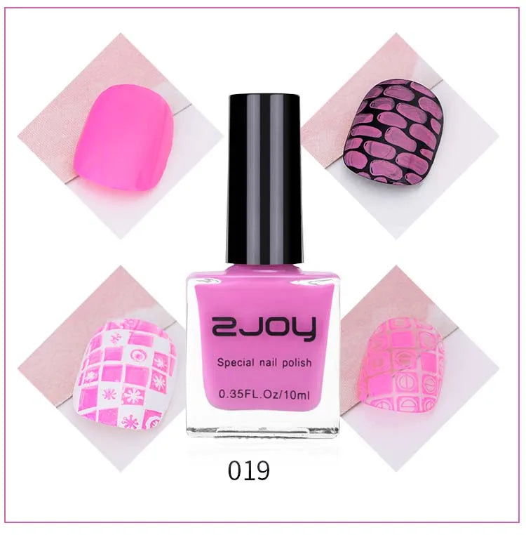 UV LED Stamping Gel Nail Polish 10ml | Vivid Nail Art Lacquer