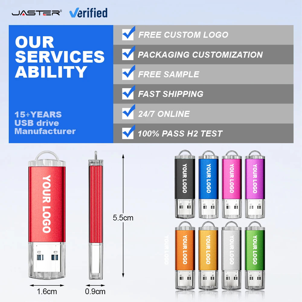 100-Pack USB 2.0 Flash Drives with Key Chain | 4GB–64GB USB Flash Drive PRIMED
