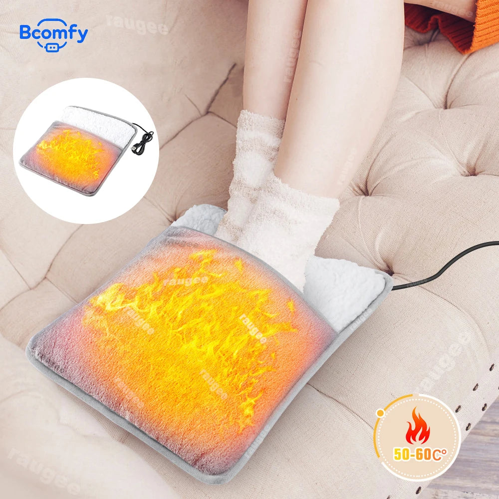 USB Electric Foot Warmer Pad – Soft Flannel & Constant Heat Electric Foot Warmer PRIMED